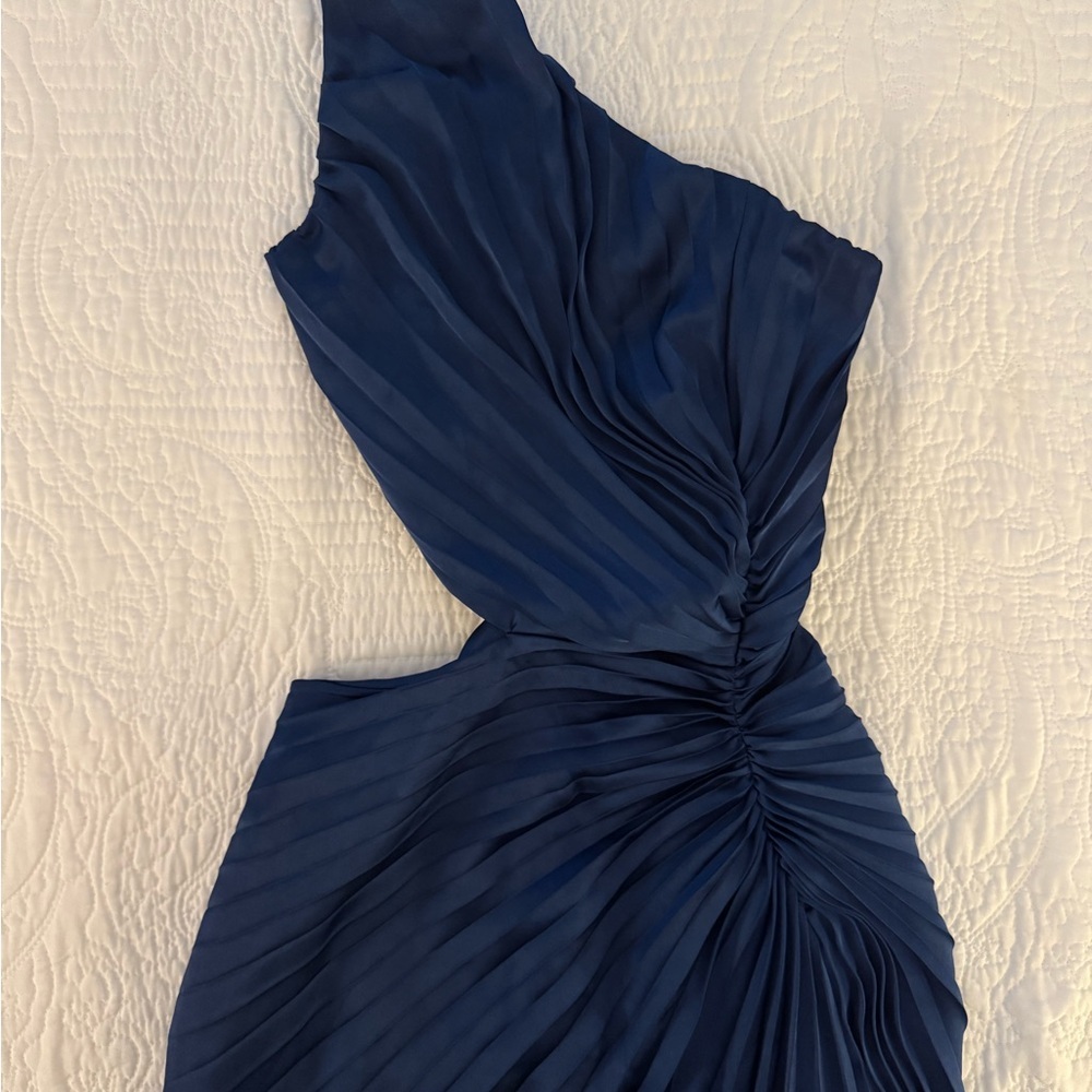 Abercrombie & Fitch Deep Blue One-Shoulder Dress - Picture 1 of 6